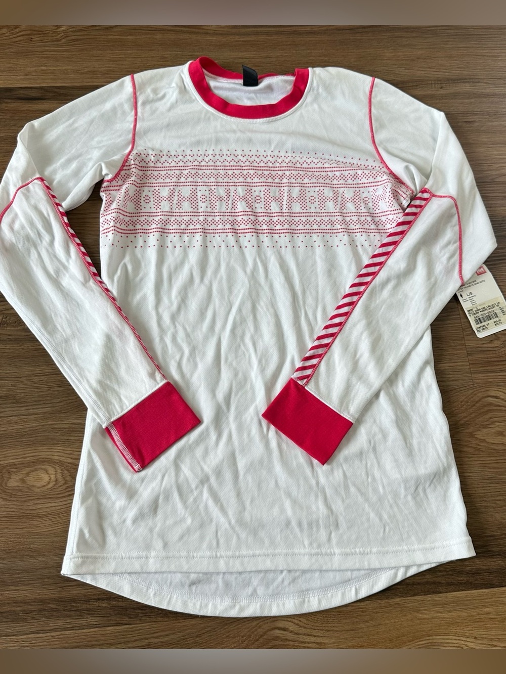 Helly Hansen Women HH LIFA Long Sleeve Base Layer Shirt Large Relaxed White Ski